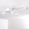 Ceiling Light Zuoz chrome, white, 5-light sources