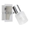 Brilliant Lea wall spotlight chrome, white, 1-light source