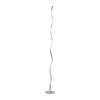 Leuchten-Direkt WAVE floor lamp LED stainless steel, 1-light source