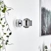 Hofstein Sapri wall light chrome, 1-light source