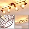 Cancun Ceiling Light brown, 4-light sources