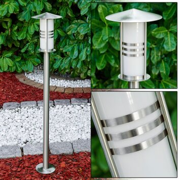 Path light Fukuoka silver, 1-light source