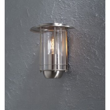 Konstsmide Trento wall light stainless steel, 1-light source