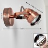 ANIAK Wall Light LED copper, 1-light source