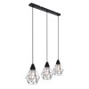 Pendant Light Globo ISABELLA black, 3-light sources