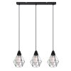 Pendant Light Globo ISABELLA black, 3-light sources