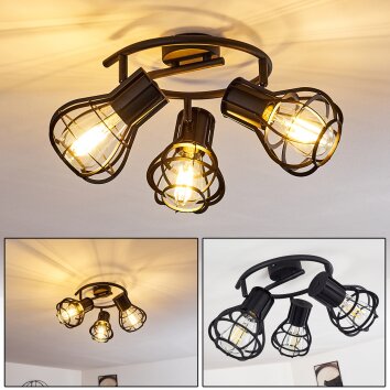 GAINESVILLE Ceiling Light black, 3-light sources