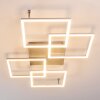 VEYRIER Ceiling light LED brushed steel, 4-light sources