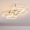 VEYRIER Ceiling light LED brushed steel, 4-light sources