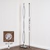 KUDUS Floor Lamp LED chrome, 4-light sources