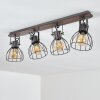 Bitterroot Ceiling Light grey, Dark wood, 4-light sources