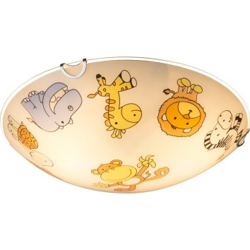 Ceiling Light Globo Kiddy white, 2-light sources