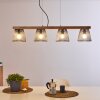 Rhodes Pendant Light Dark wood, black, 4-light sources
