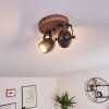 KUAH Ceiling Light black, 2-light sources