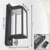 FAROER Outdoor Wall Light LED anthracite, 1-light source, Motion sensor