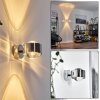 Hofstein Sapri wall light chrome, 1-light source