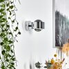 Hofstein Sapri wall light chrome, 1-light source