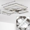 Narpes Ceiling Light LED matt nickel, 1-light source