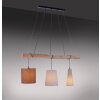Pendant Light Leuchten Direkt DAMIAN brown, 3-light sources