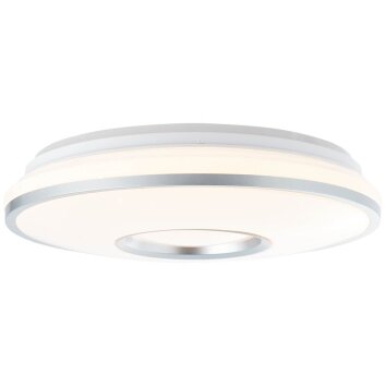 Brilliant VISITATION Ceiling Light LED silver, 1-light source, Remote control, Colour changer