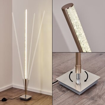 Lovrup Floor Lamp LED stainless steel, 1-light source