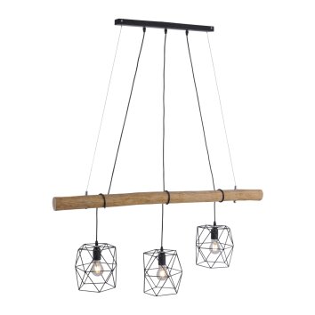 Leuchten-Direkt EDGAR Pendant Light black, 3-light sources