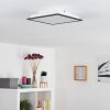 SALMI Ceiling Light LED black, white, 1-light source