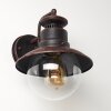 OLSFORS Outdoor Wall Light rust-coloured, black, 1-light source