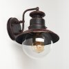 OLSFORS Outdoor Wall Light rust-coloured, black, 1-light source