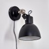 TILTON Wall Light matt nickel, black, 1-light source