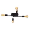 Lucide LESTER Ceiling Light black, 4-light sources
