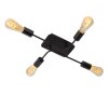 Lucide LESTER Ceiling Light black, 4-light sources