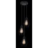 Pendant Light Globo ISABELLA black, 3-light sources