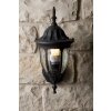 Rabalux Milano outdoor wall light black, transparent, clear, 1-light source