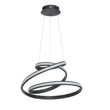 Pendant Light WOFI TESS LED black, 1-light source