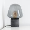 SEIRYU Table Lamp grey, black, stone appearance, 1-light source