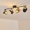 JONSERED Ceiling Light LED black, 4-light sources