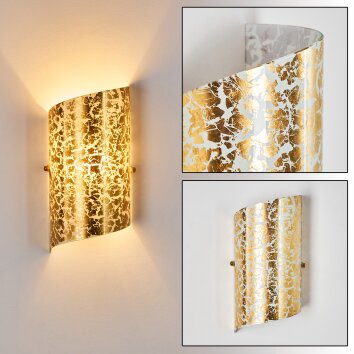 PORDENONE Wall Light gold, 1-light source