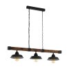 Eglo OLDBURY Pendant Light brown, black, 3-light sources