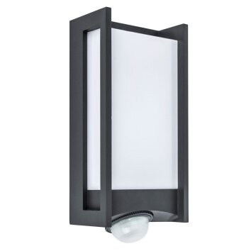Lutec QUBO Outdoor Wall Light LED anthracite, 1-light source