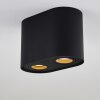 Quimper Ceiling Light black, 2-light sources