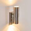 SATAVA outdoor wall light LED matt nickel, 2-light sources
