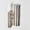 SATAVA outdoor wall light LED matt nickel, 2-light sources