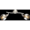 Globo ROMAN ceiling spotlight LED matt nickel, 2-light sources
