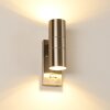 BRACHY Outdoor Wall Light stainless steel, 2-light sources, Motion sensor