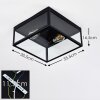 MOATIZE Ceiling Light black, 2-light sources