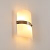 Paul Neuhaus SQUARE wall light stainless steel, white, 2-light sources