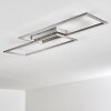 VEYRIER Ceiling light LED brushed steel, 2-light sources