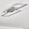 VEYRIER Ceiling light LED brushed steel, 2-light sources