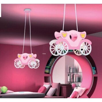 Globo KITA hanging light colourful, purple, pink, 2-light sources